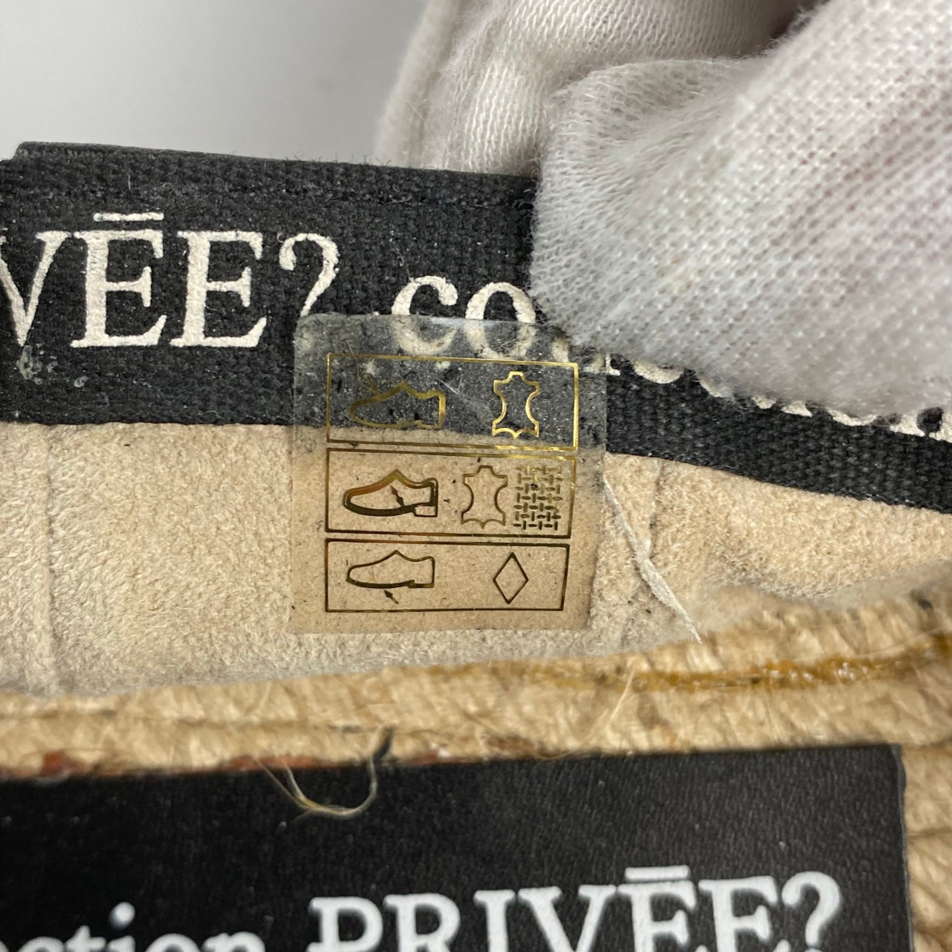 collection PRIVEE? コレクション プリヴェ / レザー ボーダー エスパドリーユ H.P FRANCE取扱い 参考定価：30,000程度 SIZE：35