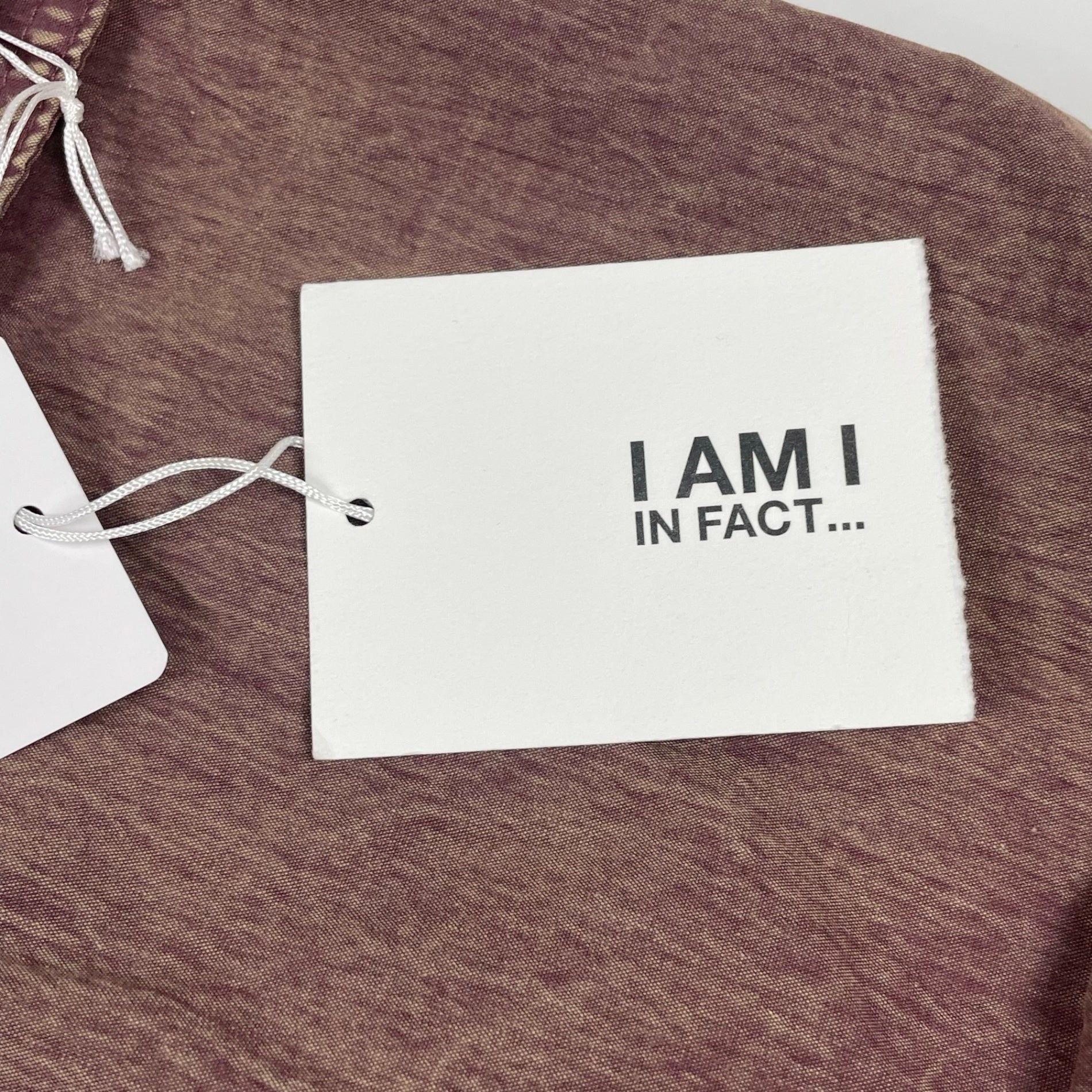 I AM I in fact アイアムアイ インファクト / CHEMICAL WASH ギャザーワンピース タグ付 参考定価：20,000+tax SIZE:FREE