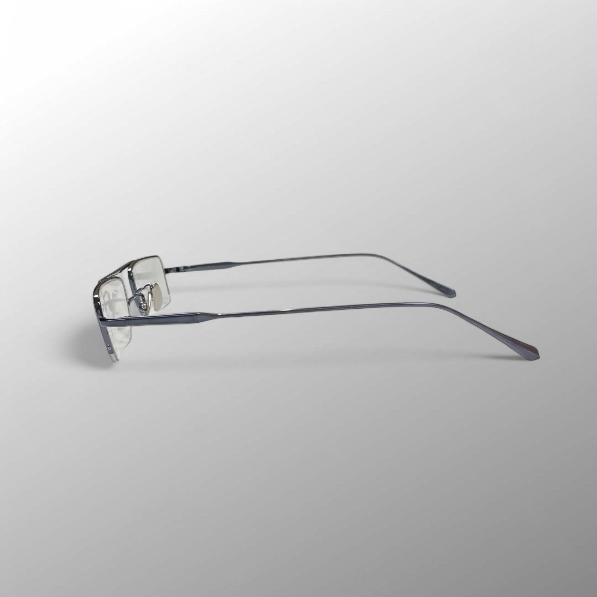 金子眼鏡 【METALシリーズ】 / ハイブリッジ ミニマル 伊達メガネ 度なしクリアレンズ入 参考定価：40,000+tax