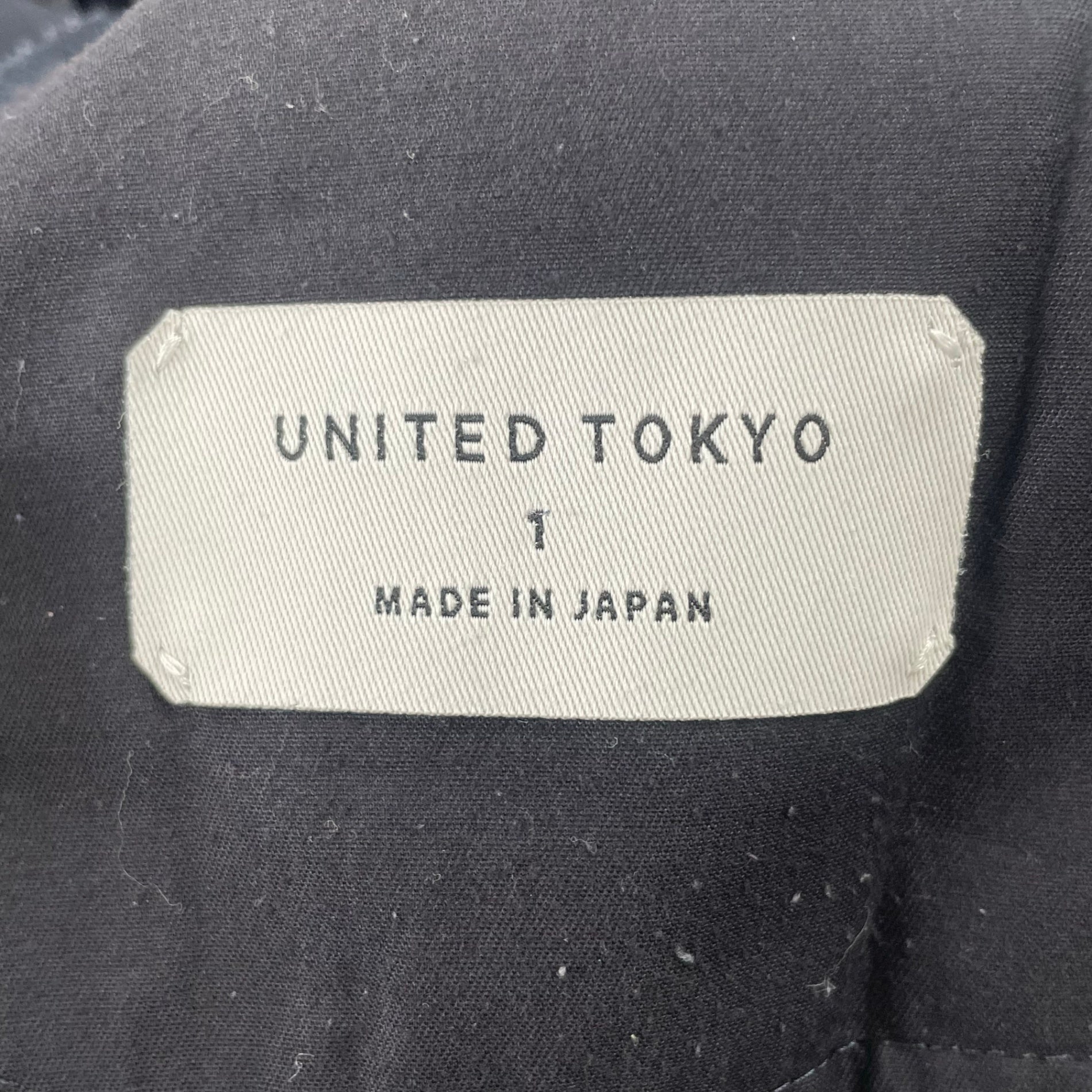 UNITED TOKYO / DRY AIR スラックス 参考定価：16,000+tax SIZE:1