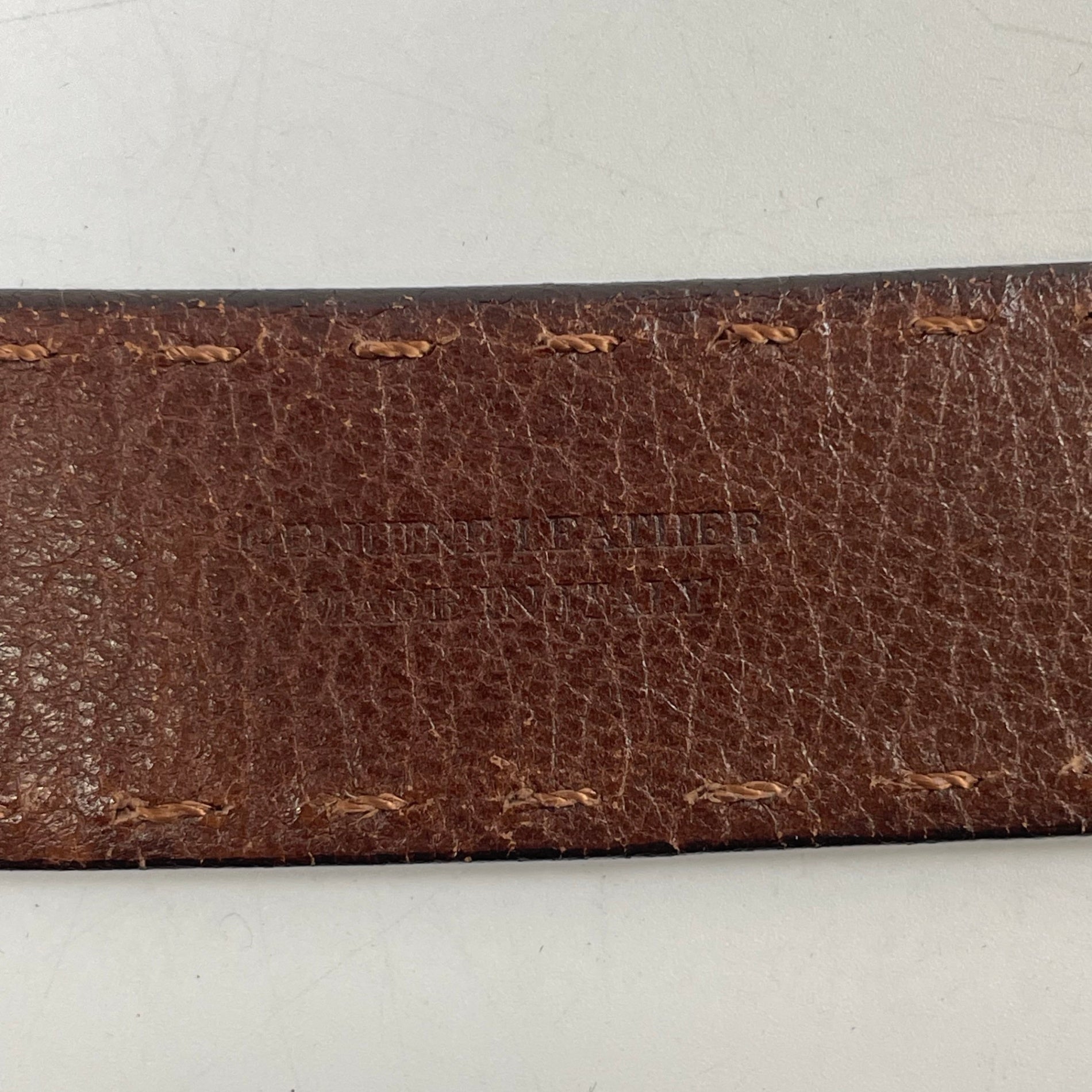 Ermenegildo zegna / レザーベルト 参考定価：60,000程度 全長：108cm程度