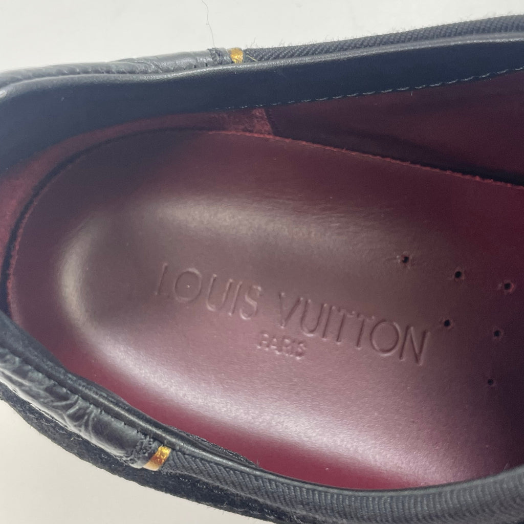 LOUIS VUITTON ルイ・ヴィトン / 筆記体ロゴ スウェードレザースニーカー 参考定価：160,000程度 SIZE:6 1/2