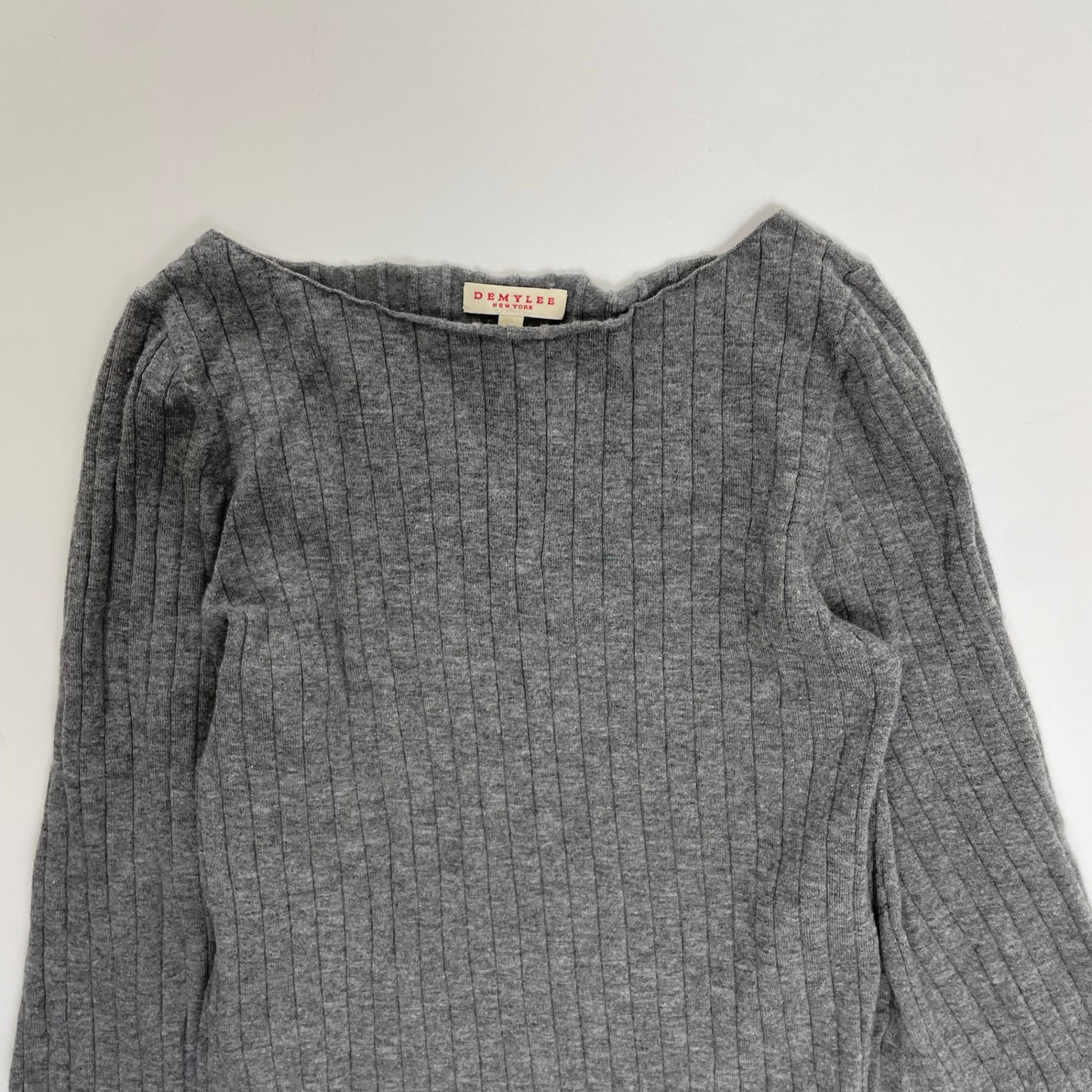 DEMYLEE デミリー / フレアスリーブ リブニット 参考定価：35,000程度 SIZE:S