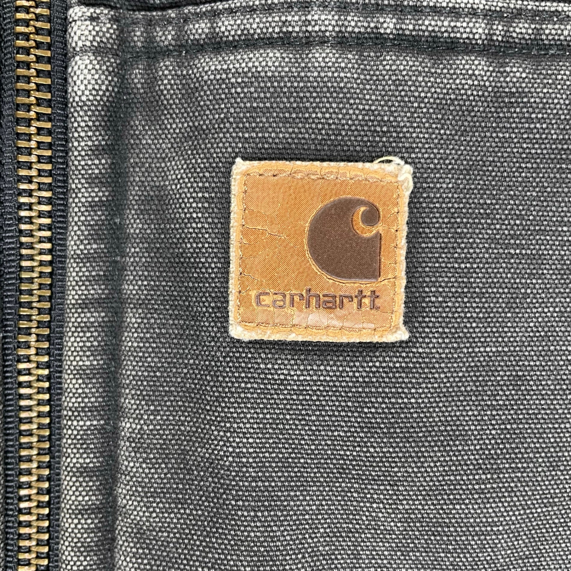 carhartt カーハート / フェード ダック地Vネックベスト ブラック SIZE:L程度