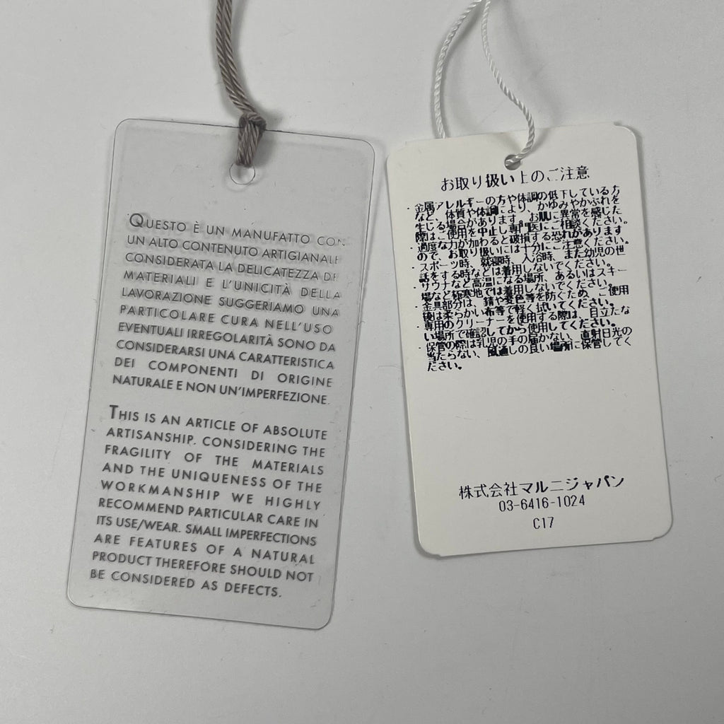 MARNI マルニ / フィッシュフックネックレス 参考定価：45,000程度 箱・布袋付
