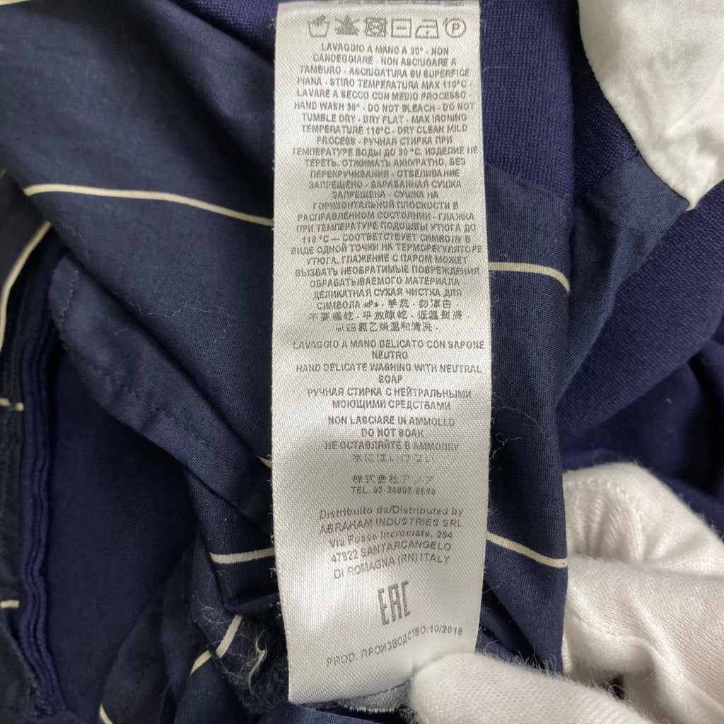 LIVIANA CONTI リビアナ コンティ / シャツMIXカットソー ネイビー ホワイト 参考定価：50,000程度 SIZE:44