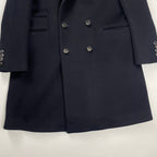 beautiful people × Loro Piana ビューティフル ピープル ロロピアーナ / カシミヤMIXチェスターコート ダークネイビー 参考定価：105,000+tax SIZE:130(XS-S)