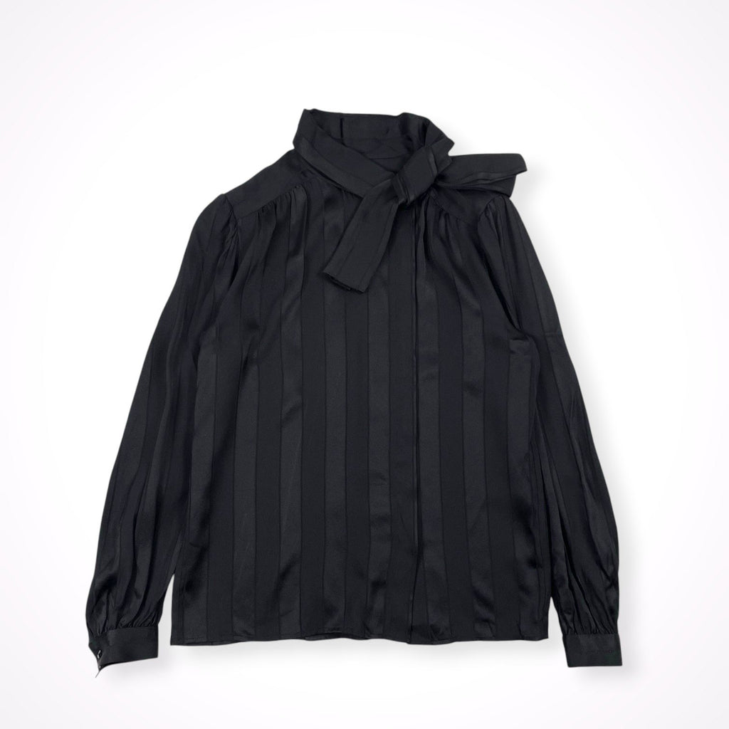 EURO VINTAGE / アシンメトリーシルクブラウス 参考定価：50,000程度 SIZE:42