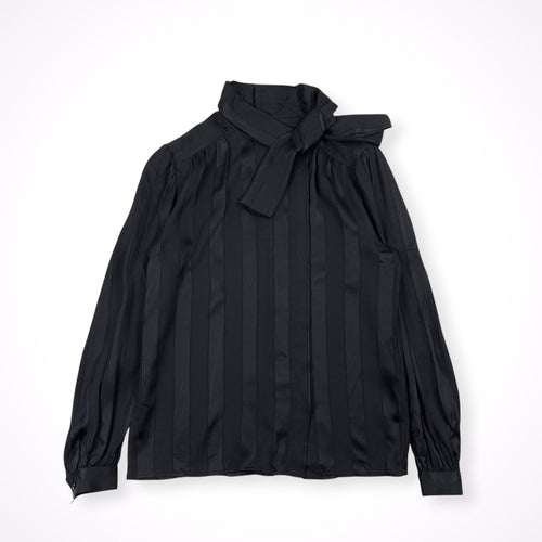 EURO VINTAGE / アシンメトリーシルクブラウス 参考定価：50,000程度 SIZE:42