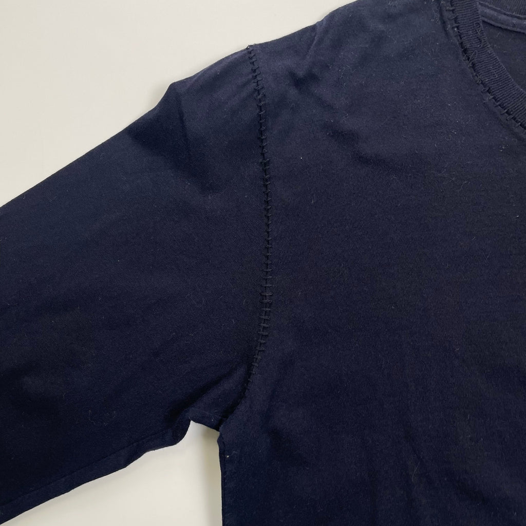 CABANE de ZUCCA カバン ド ズッカ / シームデザイン 長袖Tシャツ ネイビー SIZE：M