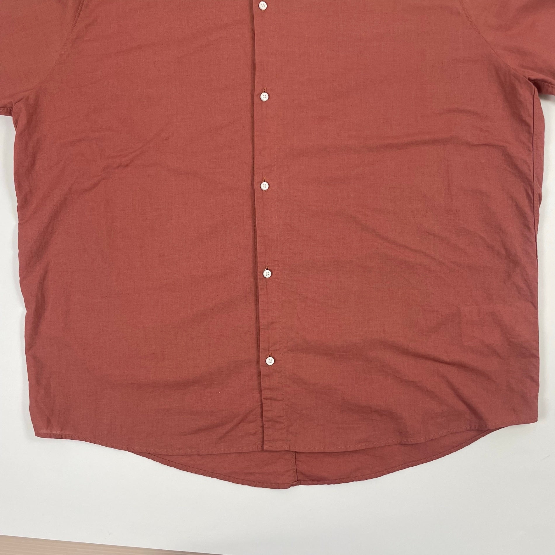 NO CONTROL AIR ノーコントロールエアー / コットンリネンラフボイル Vネックセミワイドシャツ 参考定価：20,000程度 SIZE：S