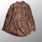 AiE エイアイイー NEPENTHES ネペンテス / ペインターシャツ Marble batik Print 総柄 ギャザー  SIZE:XL