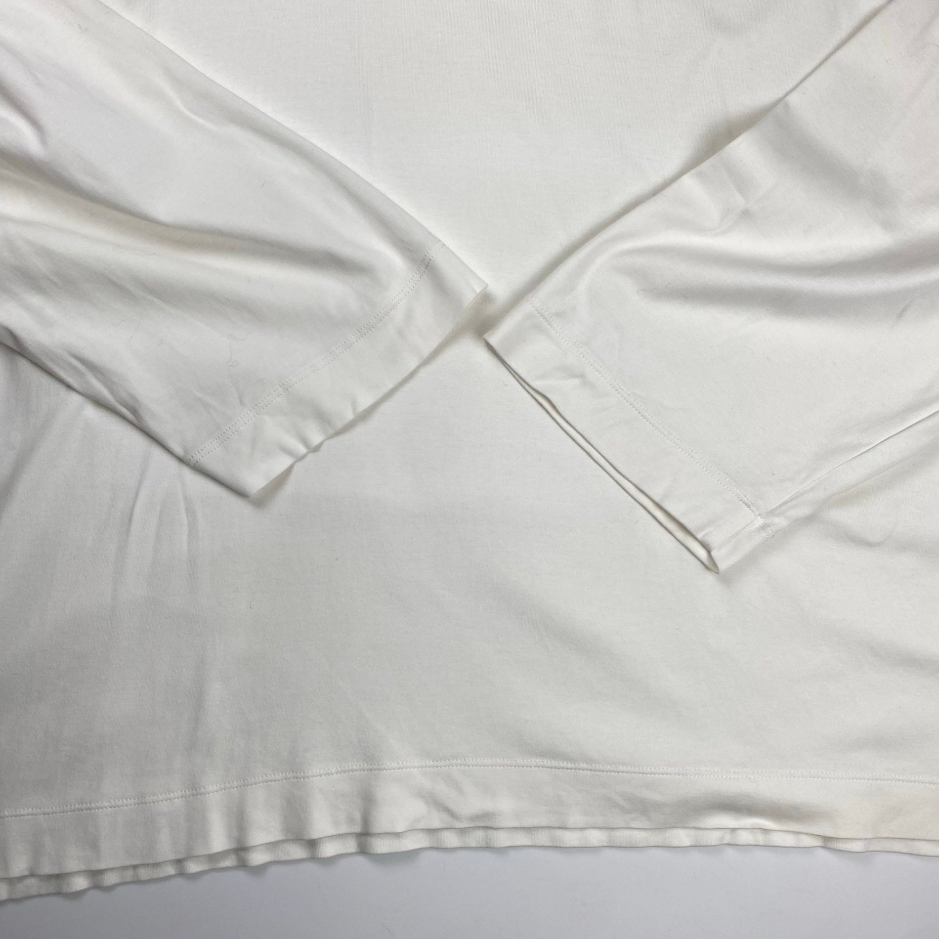 MAISON SPECIAL メゾンスペシャル / LOTUSウルトラファインスムースプライムオーバーロングカットソー ホワイト SIZE：46(L程度)