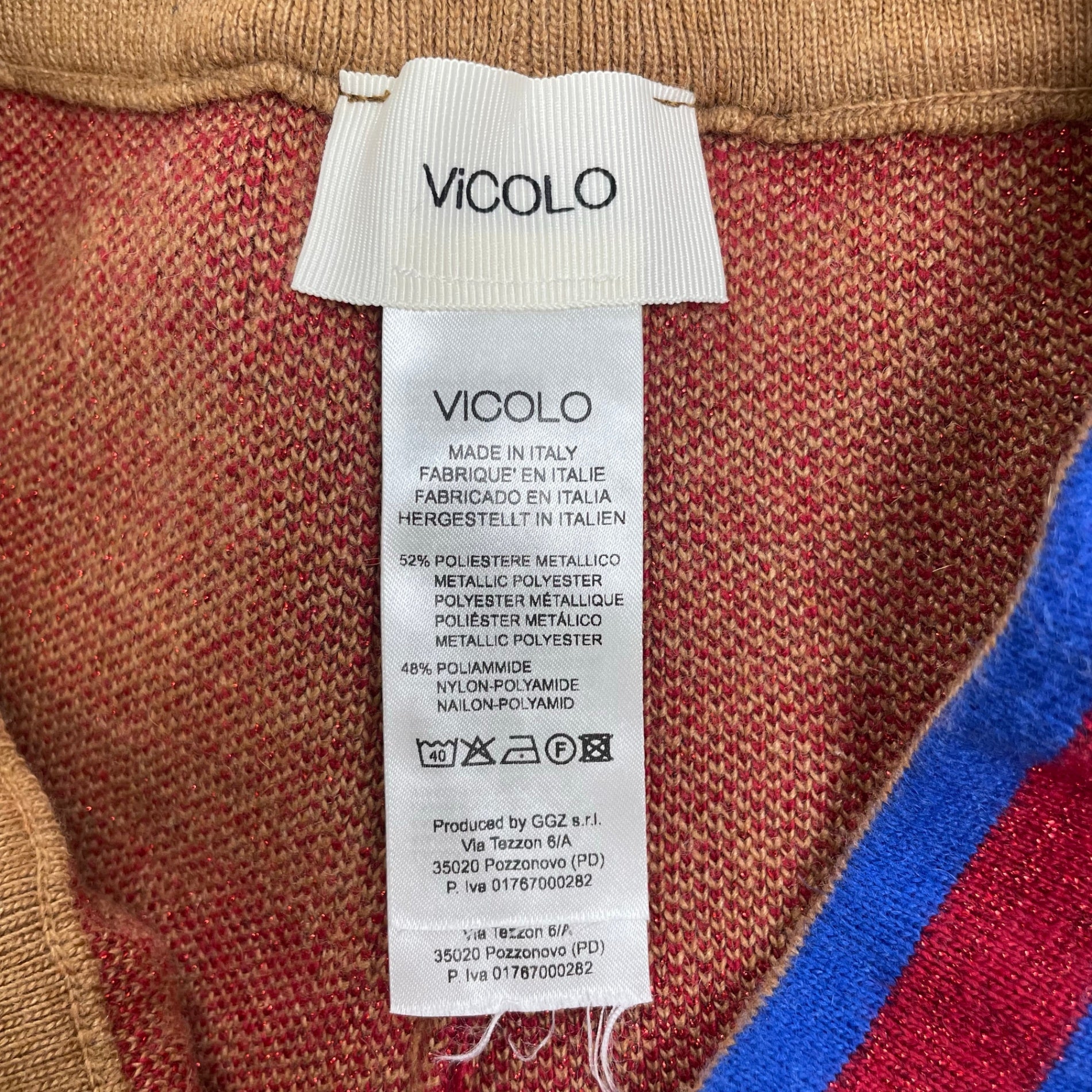 ViCOLO ヴィコロ / ニットジャガードパンツ イタリア製 参考定価：20,000程度 SIZE:FREE