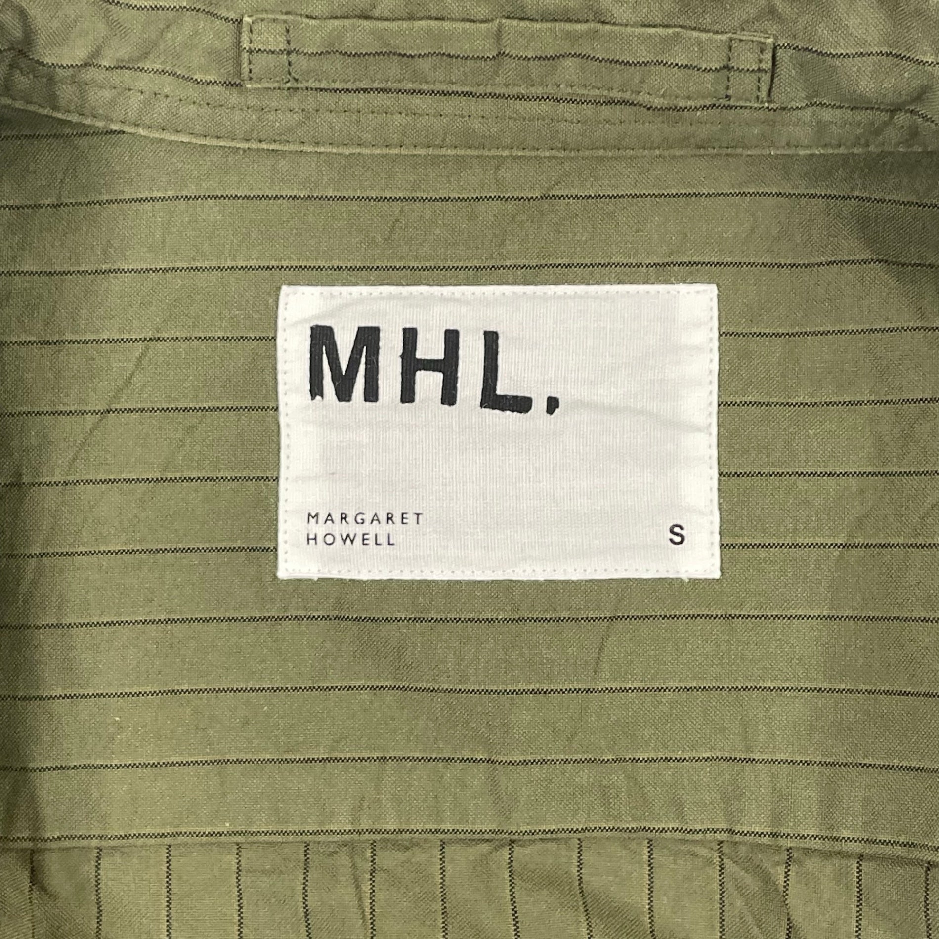 MHL. / コットンストライプシャツ 23年 参考定価：25,000程度 SIZE:S
