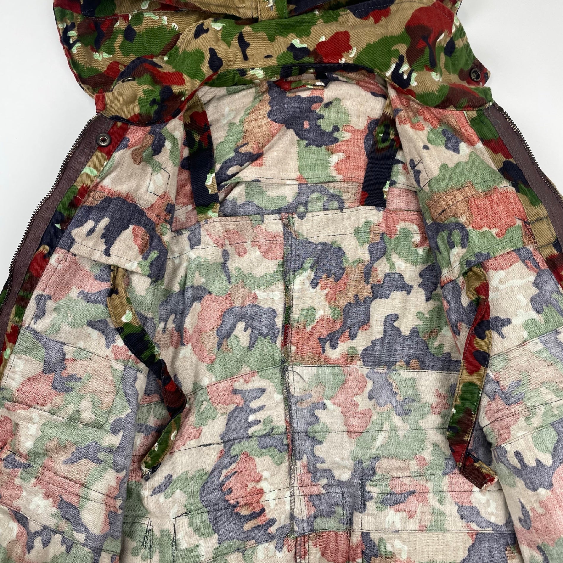 70s VINTAGE ヴィンテージ / スイス軍M60アルペンカモジャケット 山岳部隊 SIZE：L程度