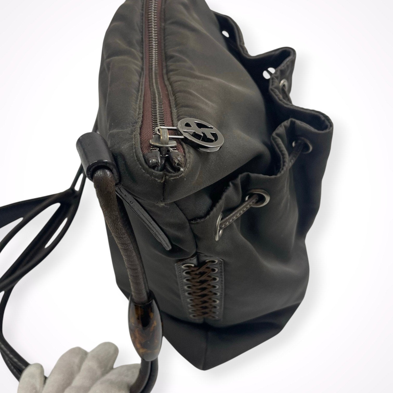 GIORGIO ARMANI / フリンジショルダーバッグ 参考定価：200,000程度