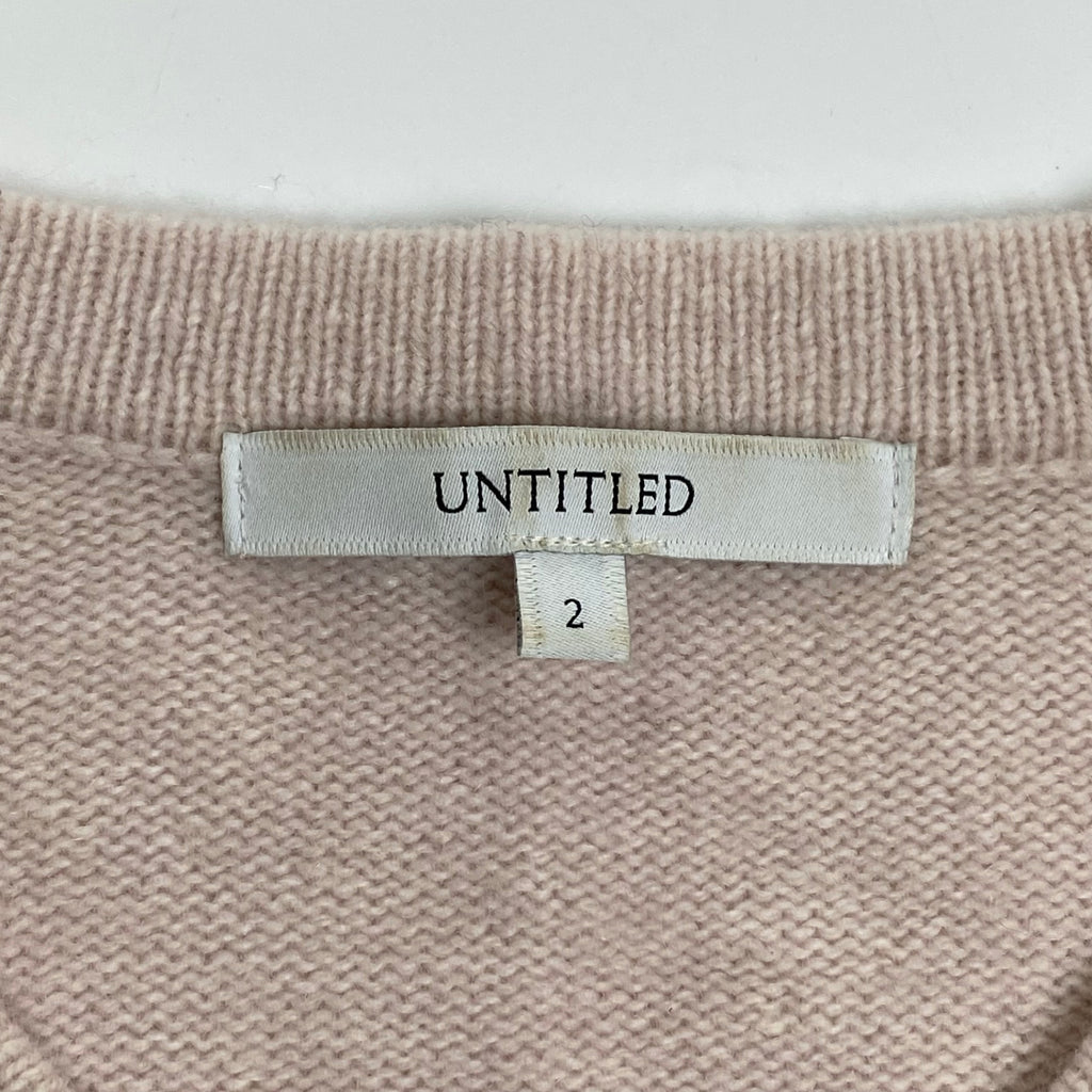 UNTITLED アンタイトル / カシミヤMIXプルオーバーニット 153-17695 美品 SIZE：2