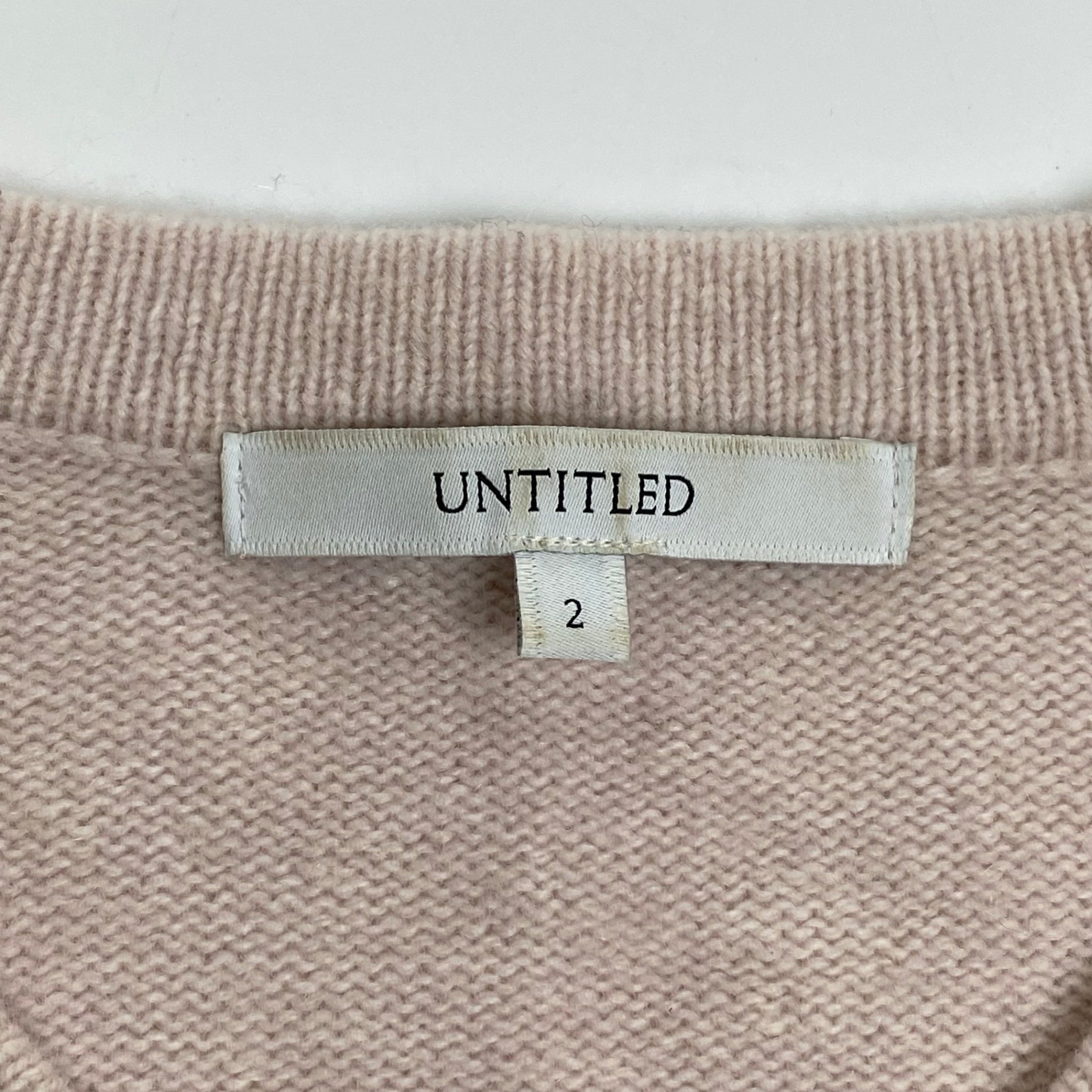 UNTITLED アンタイトル / カシミヤMIXプルオーバーニット 153-17695 美品 SIZE：2