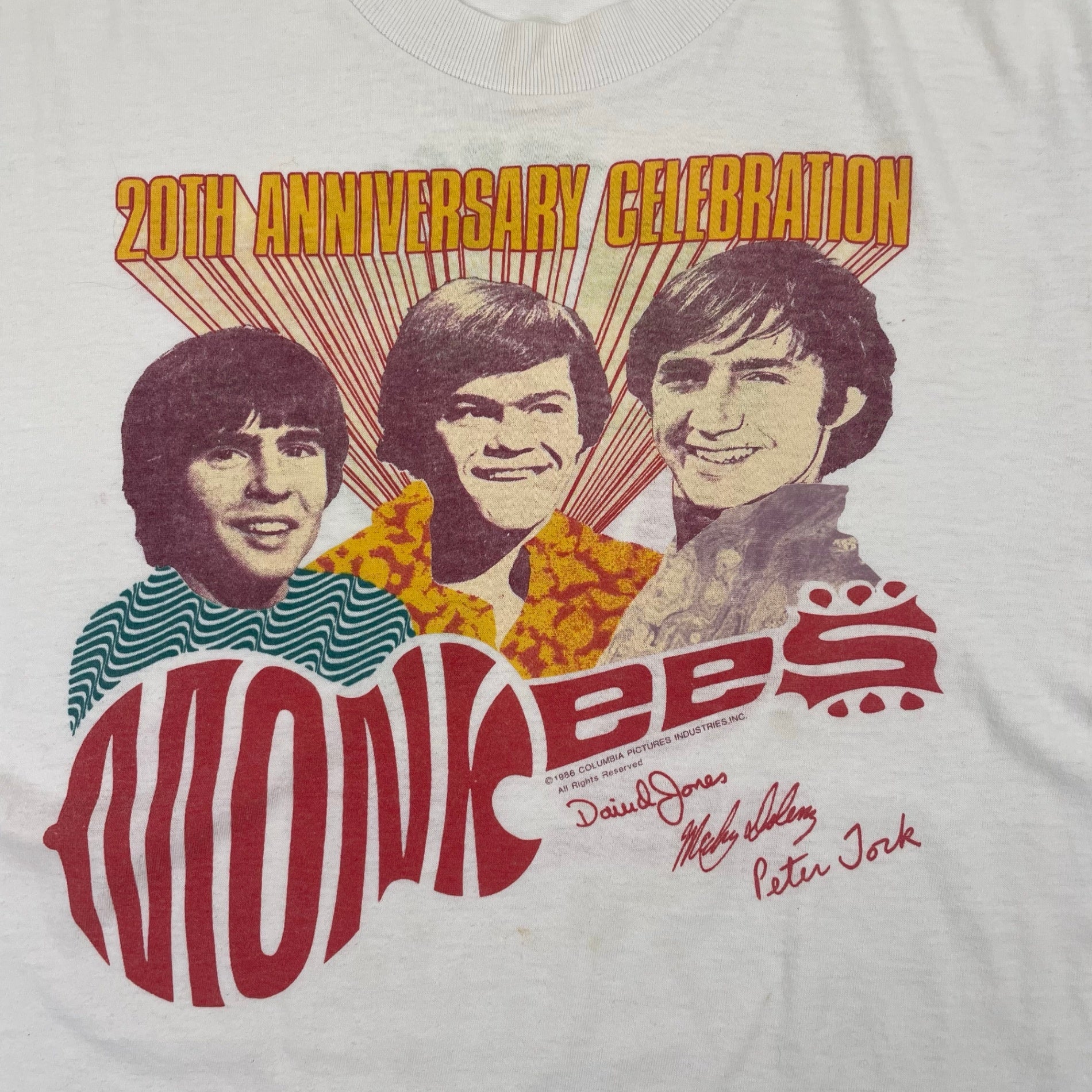 Monkees モンキーズ / 80s ヴィンテージノースリーブTEE SIZE：L