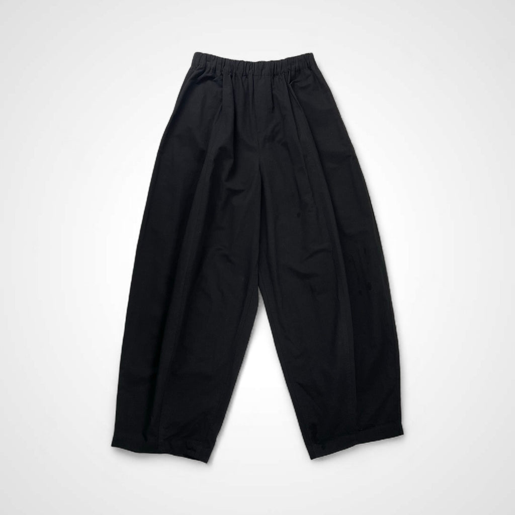 Curensology カレンソロジー / コットンリネンドロストパンツ ブラック 極美品 参考定価：22,000+tax SIZE:FREE