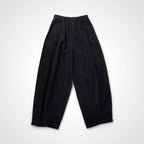 Curensology カレンソロジー / コットンリネンドロストパンツ ブラック 極美品 参考定価：22,000+tax SIZE:FREE
