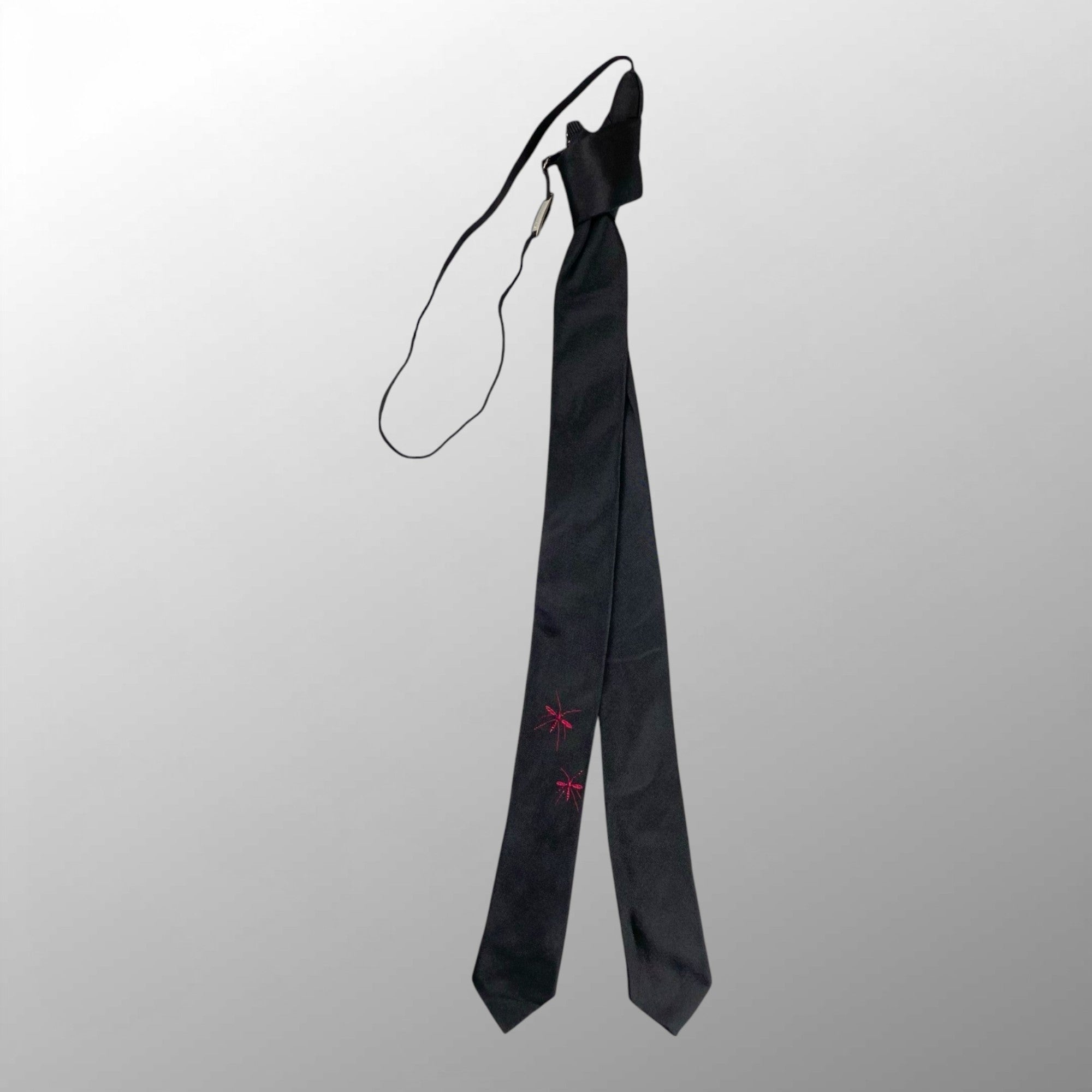 クリス期 アーカイブ Dior HOMME ディオール オム / アメンボ刺繍 ストラップ ナロータイ