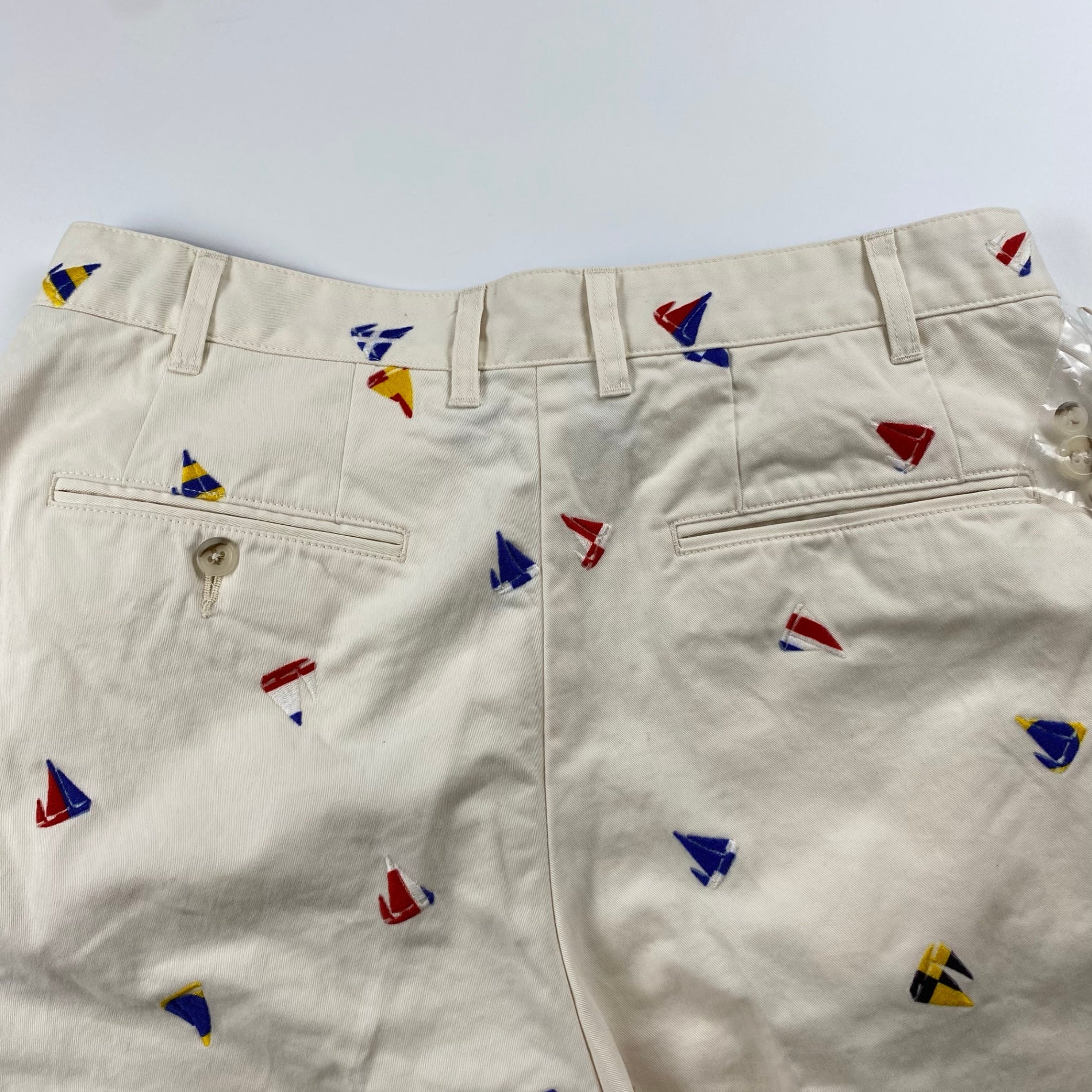 【未使用】 BEAMS PLUS ビームスプラス / 2 Pleats Shorts Embroidery On Print 5ポケット 2タック ハーフパンツ 参考定価：30,000+tax SIZE:L