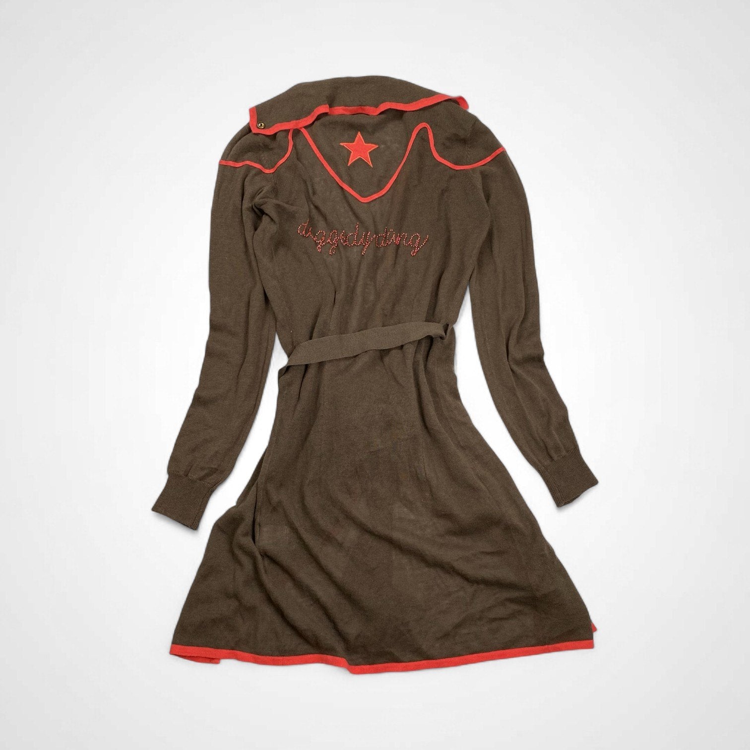 gsus sindustries ジーザス シンダストリーズ / ロングカーディガン スパンコール 刺繍 平成ギャル Y2K 未使用 参考定価：24,000+tax SIZE：XS