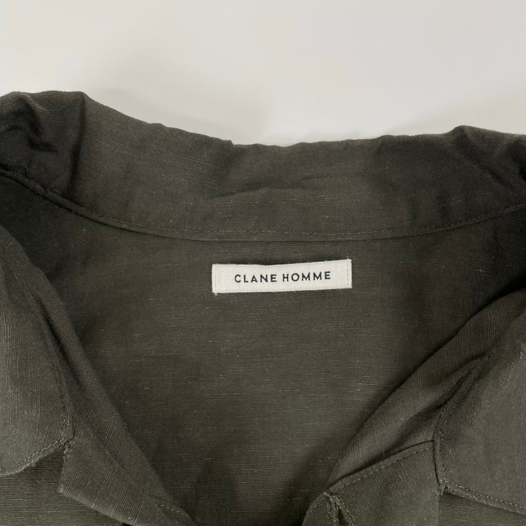 CLANE HOMME / ボックスワイドリネンシャツ 参考定価：28,000+tax SIZE:2