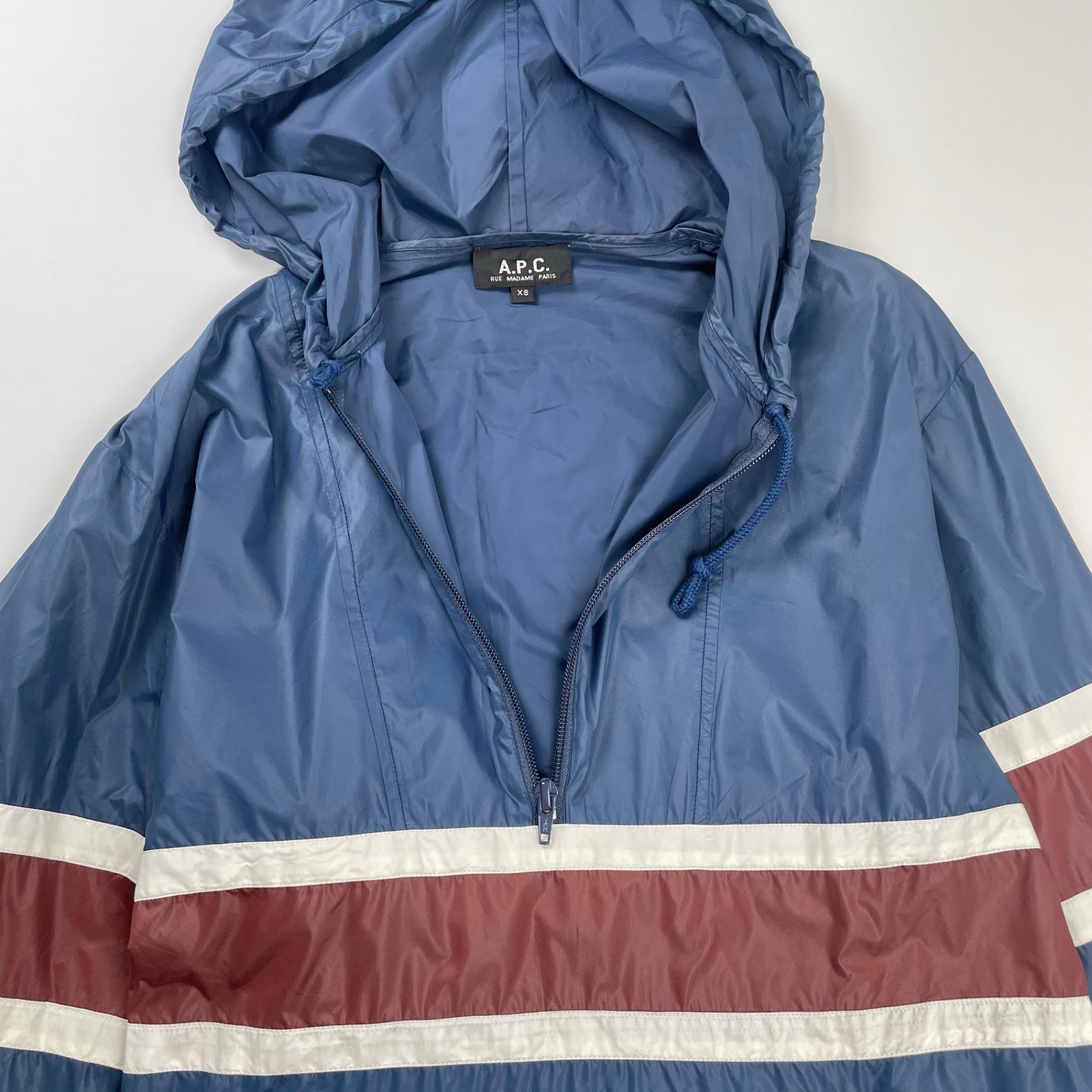 A.P.C アーペーセー / ナイロンアノラックパーカー ネイビー SIZE：XS