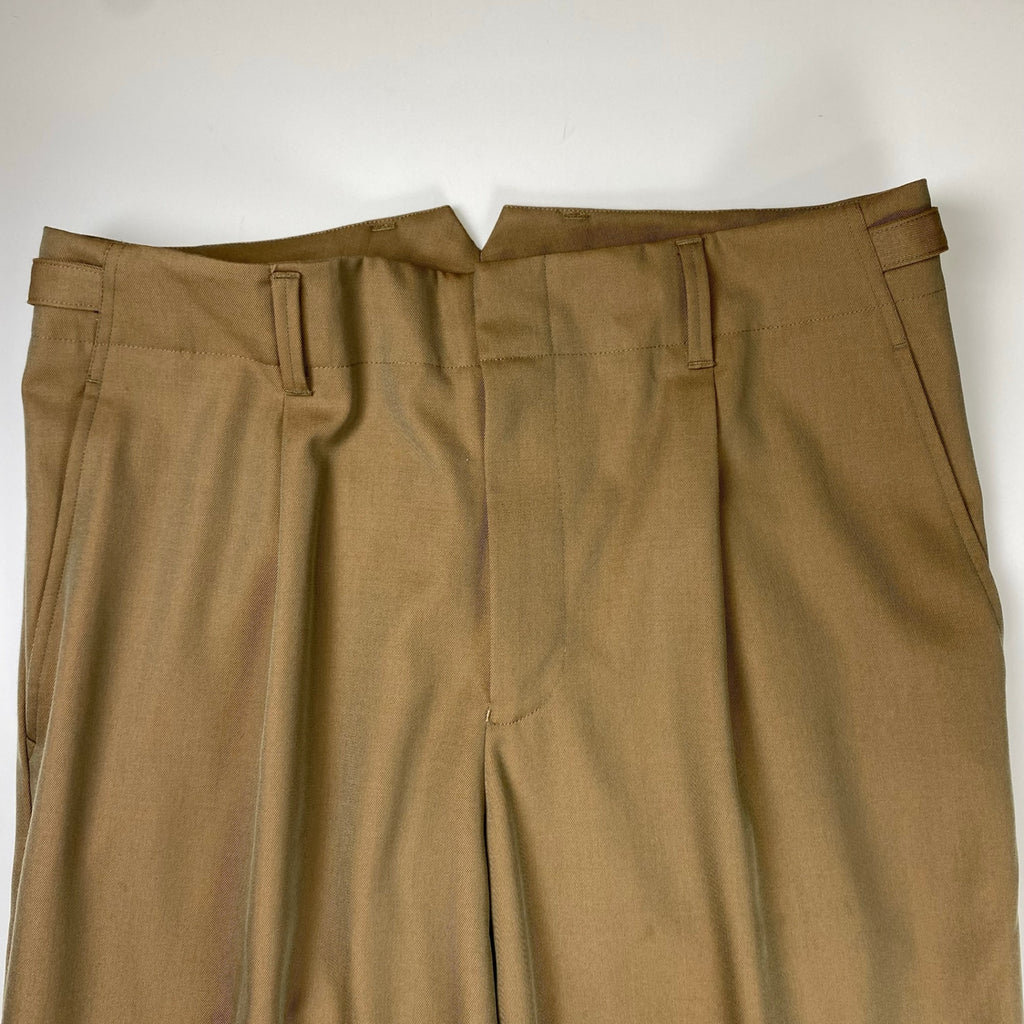 CABaN キャバン / ウールギャバジンツイル 1タックストレートパンツ 参考定価：38,000+tax SIZE:L