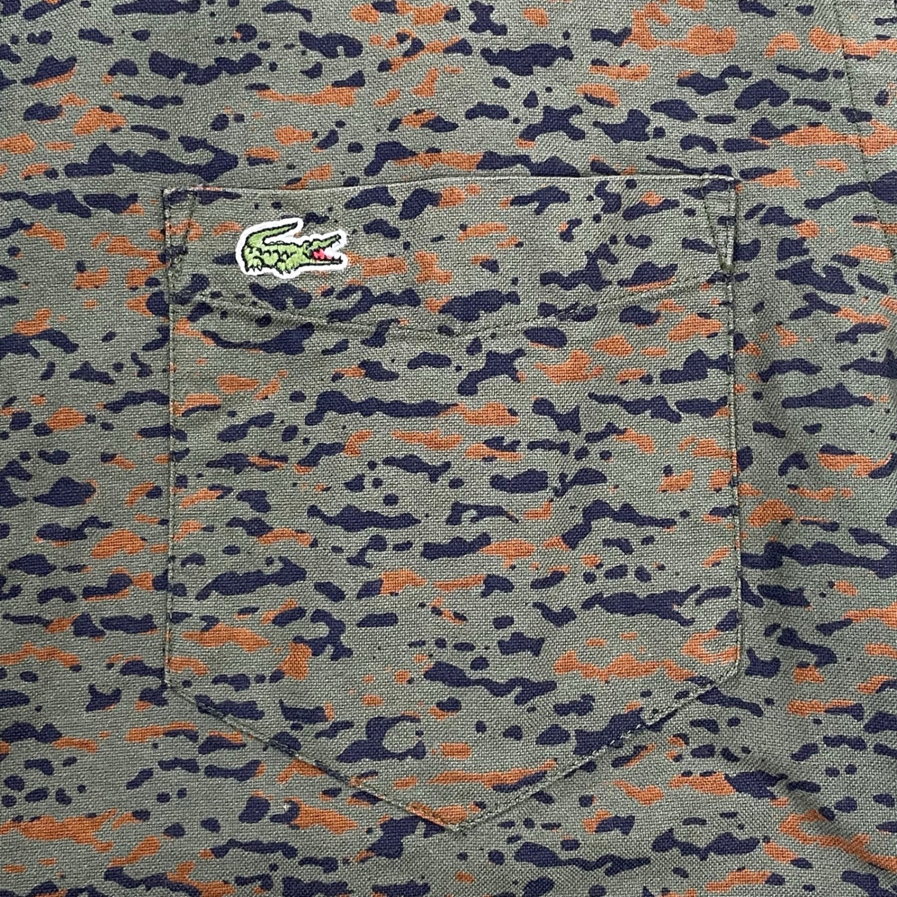 LACOSTE ラコステ / 迷彩柄 オックスシャツ SIZE:M