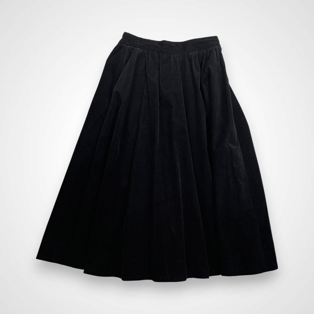 LE GLAZIK ル グラジック / 細畝コーデュロイスカート ブラック 参考定価：16,000+tax SIZE:36