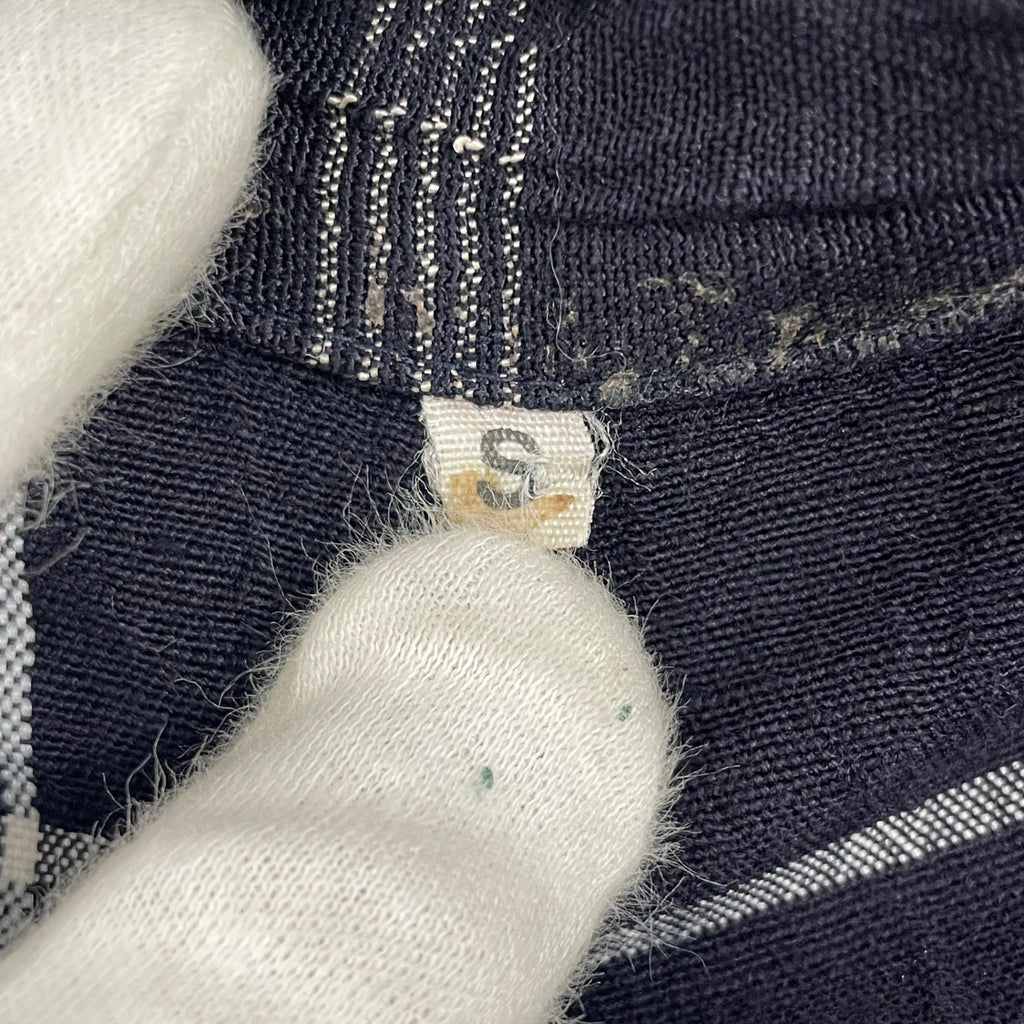 EURO VINTAGE / リンクルチェックジャケット ネイビー SIZE:S