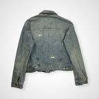 DOLCE＆GABBANA ドルチェ＆ガッバーナ / 02AWクラッシュデニムジャケット インディゴ  SIZE:46