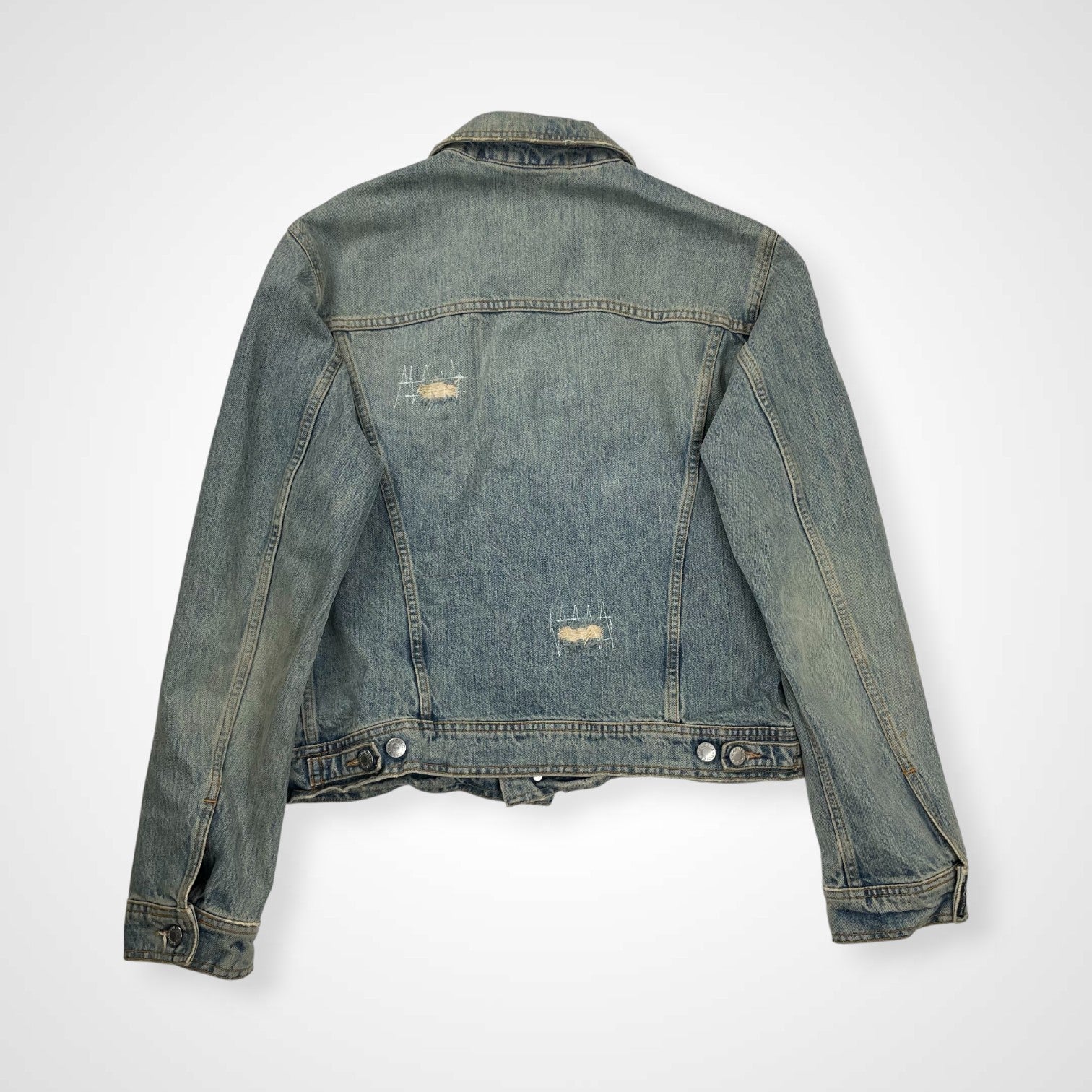 DOLCE＆GABBANA ドルチェ＆ガッバーナ / 02AWクラッシュデニムジャケット インディゴ  SIZE:46