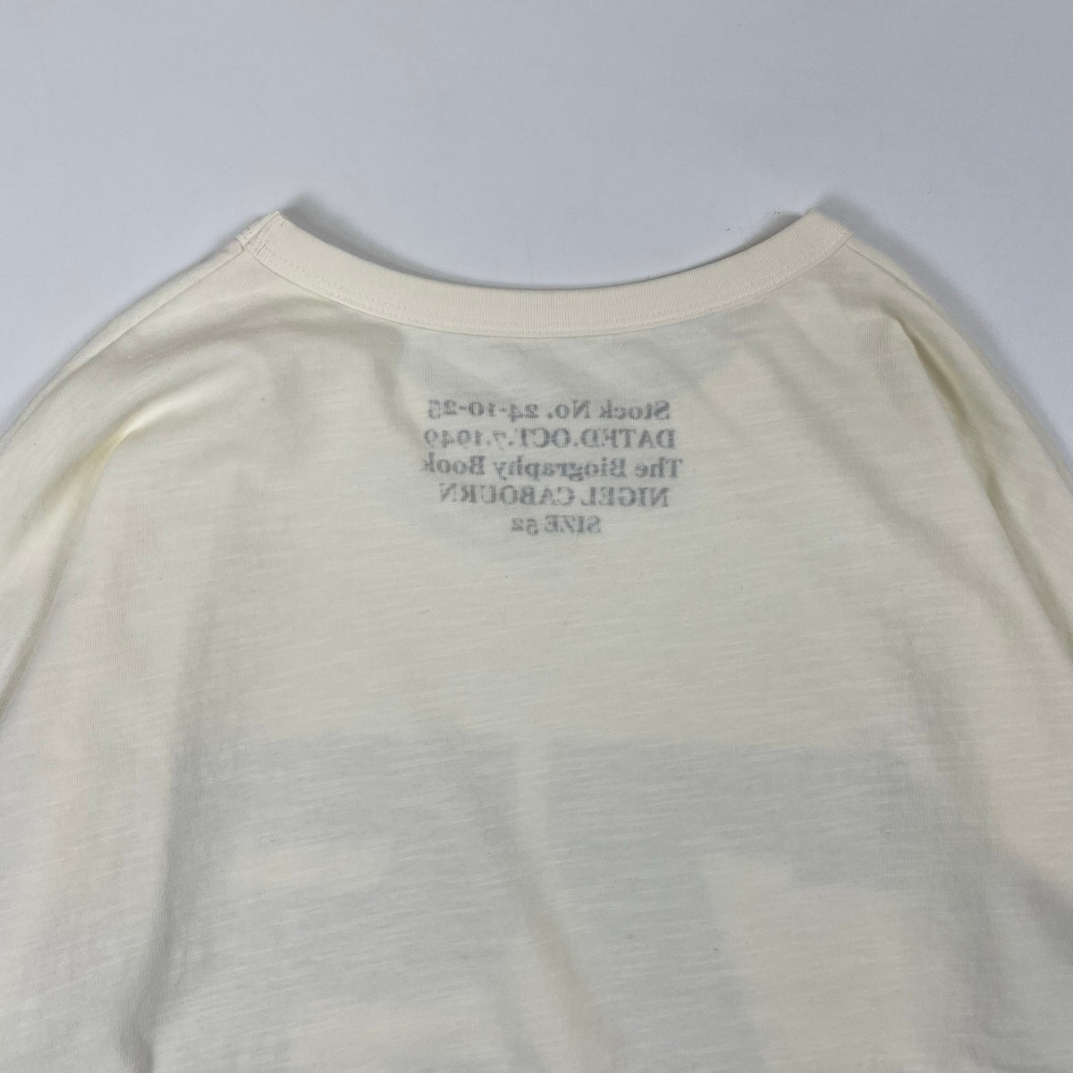 Nigel Cabourn / Biography Book T-Shirt 限定品 SIZE：52