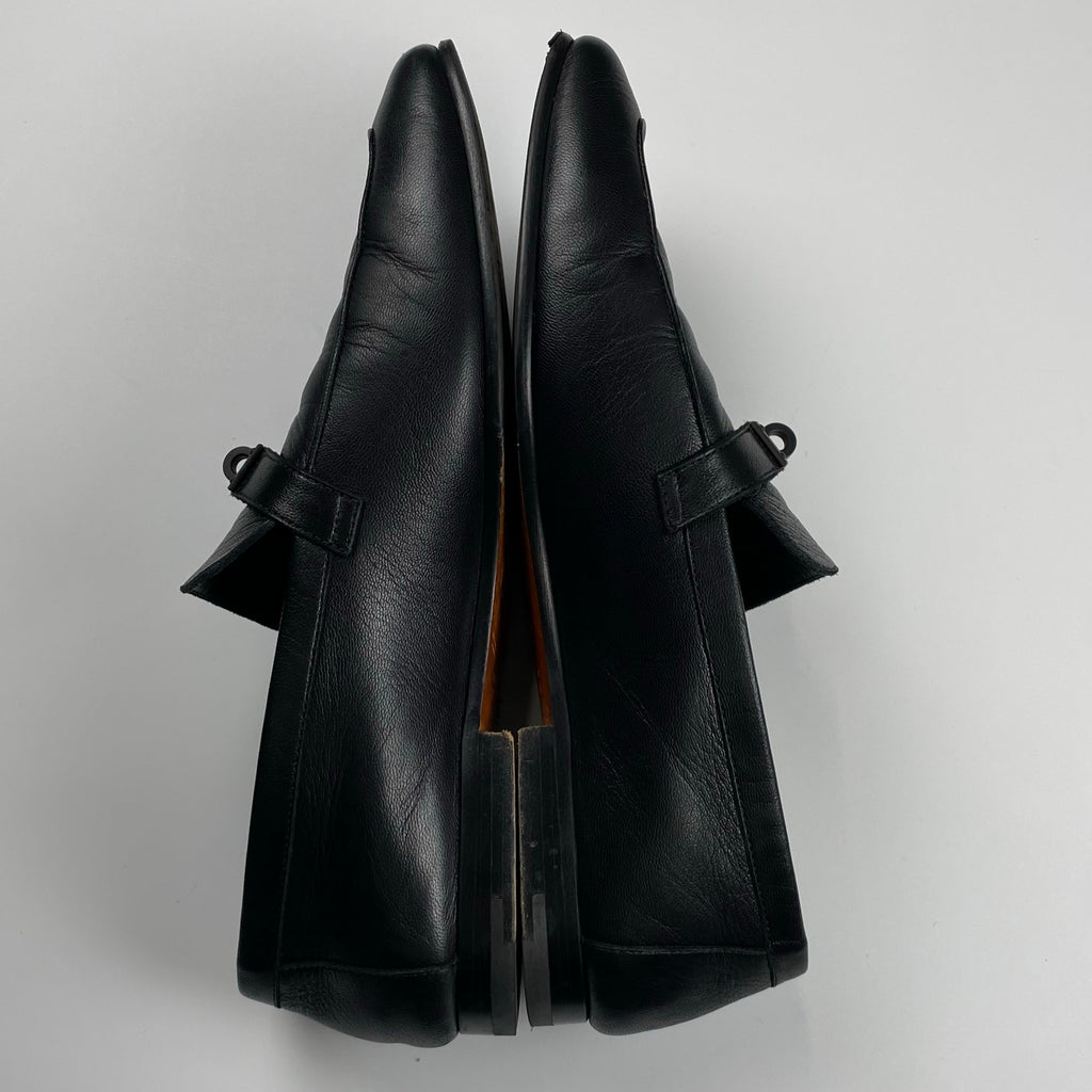 HERMES エルメス / ケリー バックル ローファー オールブラック SIZE:42 1/2(27cm程度)