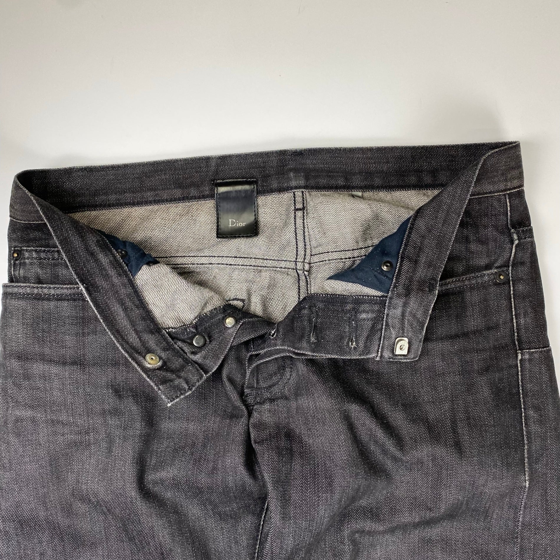 【09AW アーカイブ】 Dior HOMME ディオール オム / CDロゴプレート ブラック デニムパンツ クリス ヴァン アッシュ期 SIZE:W30