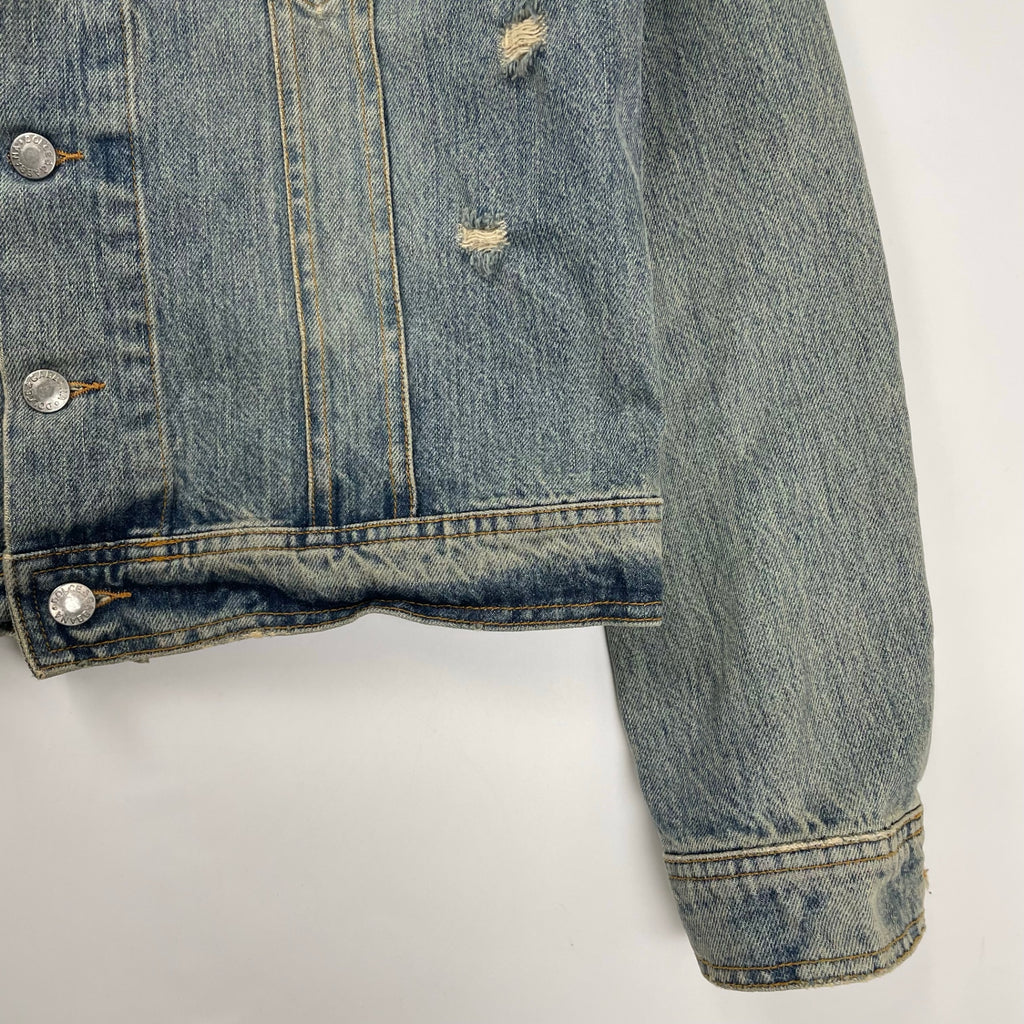 DOLCE＆GABBANA ドルチェ＆ガッバーナ / 02AWクラッシュデニムジャケット インディゴ  SIZE:46