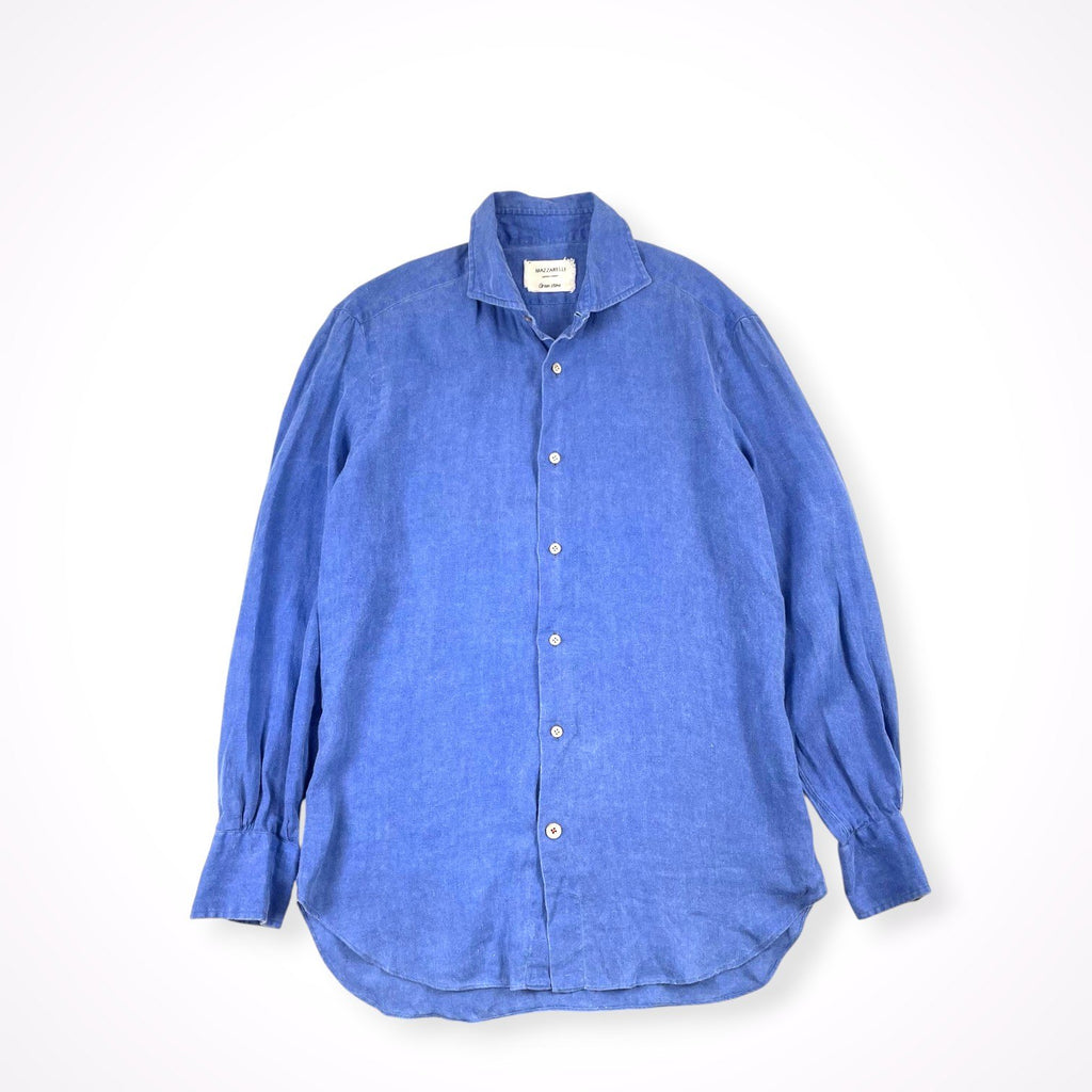 MAZZARELLI / リネンハンドフィニッシュシャツ 参考定価：40,000程度 SIZE:40
