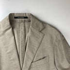 【美品】 TAGLIATORE タリアトーレ / dakar ダカール シルクMIX セットアップ スーツ ウール×シルク×リネン 参考定価：120,000+tax  SIZE:42（S程度）