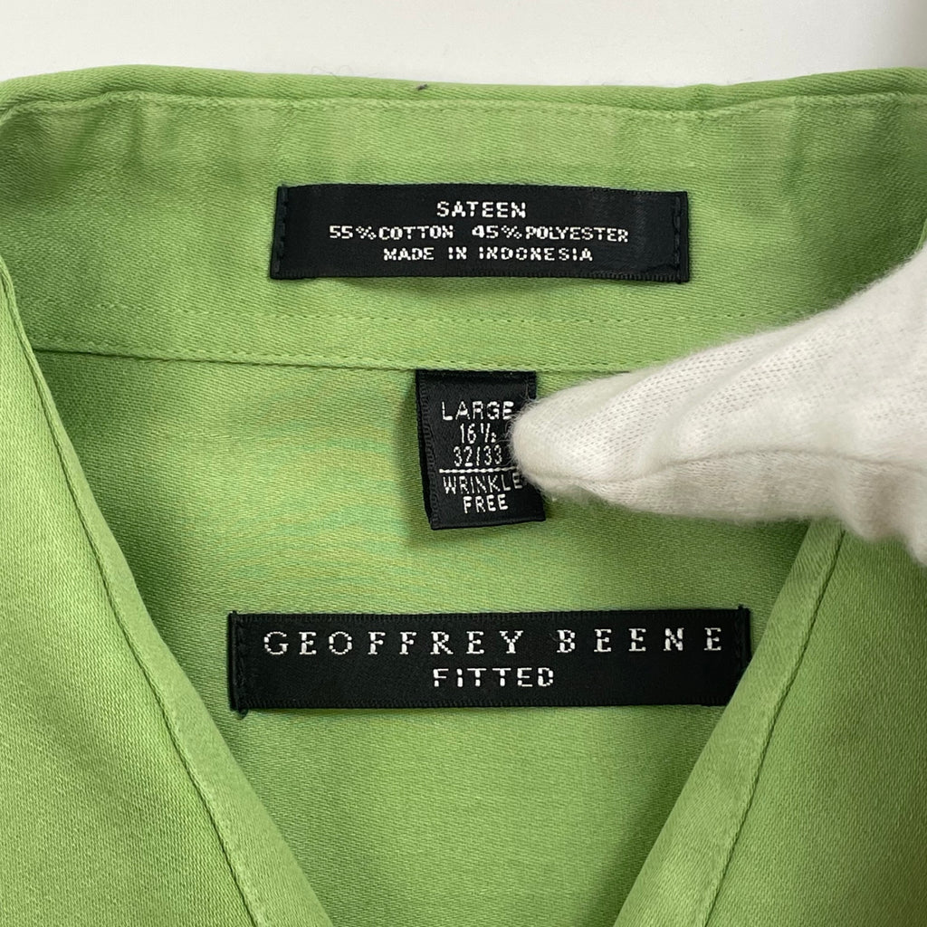 GEOFFREY BEENE / 90s ヴィンテージサテンシャツ SIZE:L