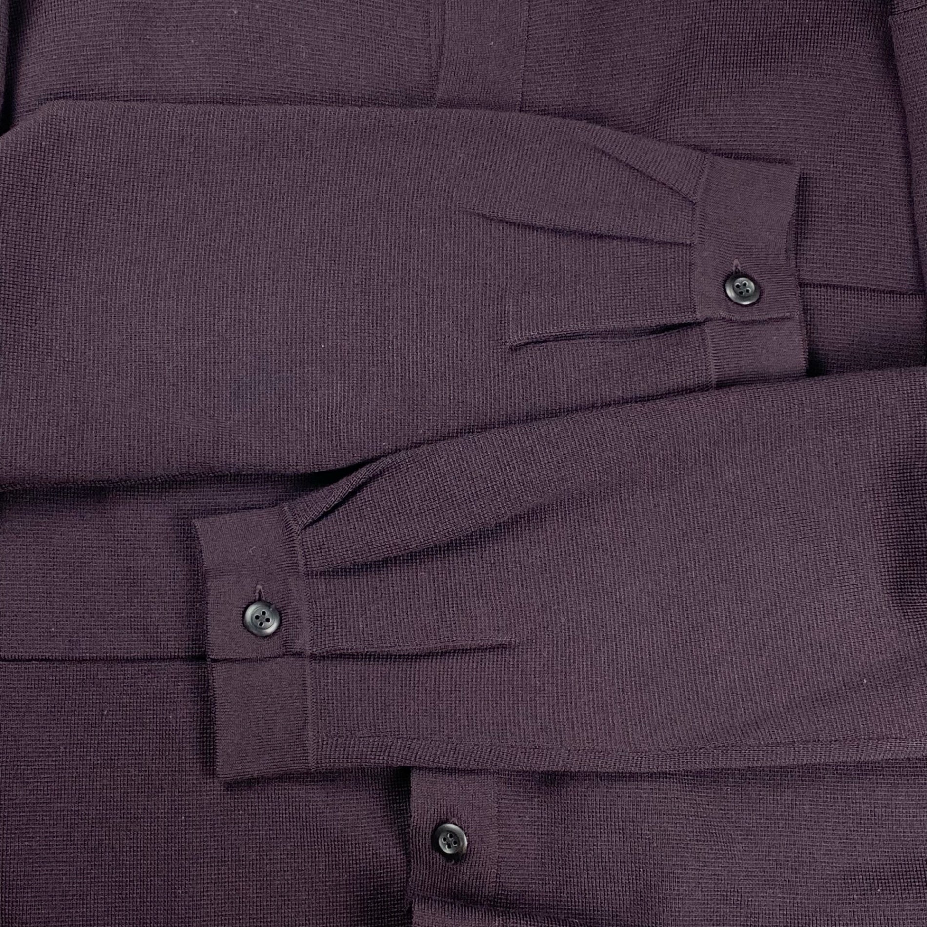 【美品】 STRASBURGO ストラスブルゴ / ニットジャケット ダークパープル ST/2218027 参考定価：50,000程度 SIZE：L