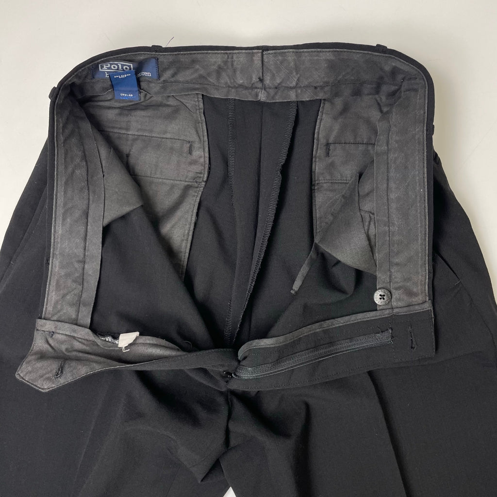 Polo by Ralph Lauren / ウール混ギャバジン スラックス ブラック SIZE:34