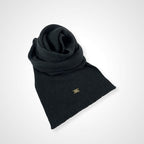 DOLCE＆GABBANA ドルチェアンドガッバーナ / ロゴチャーム アルパカマフラー グレー