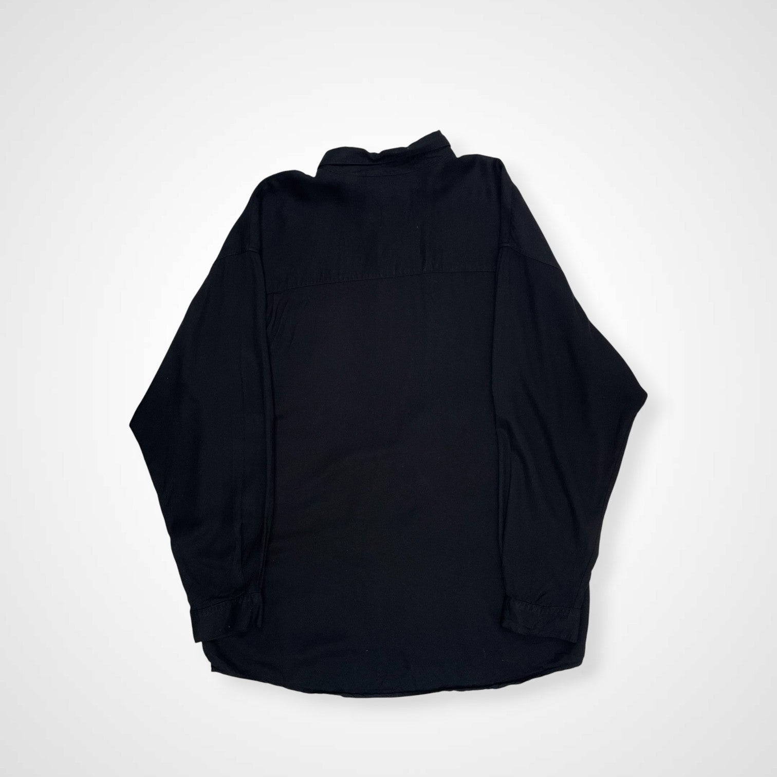 VINTAGE ヴィンテージ / レーヨンヴィンテージシャツ 彫金メタルボタン ブラック SIZE:XL