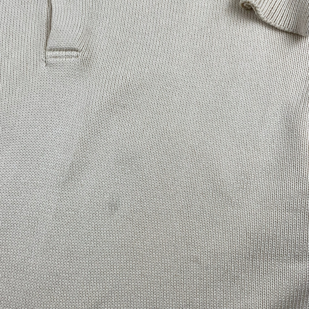 【超希少】 90s Polo by Ralph Lauren ポロ ラルフローレン / シルク100％ ワイド・ショート ニット ポロシャツ SIZE：XL