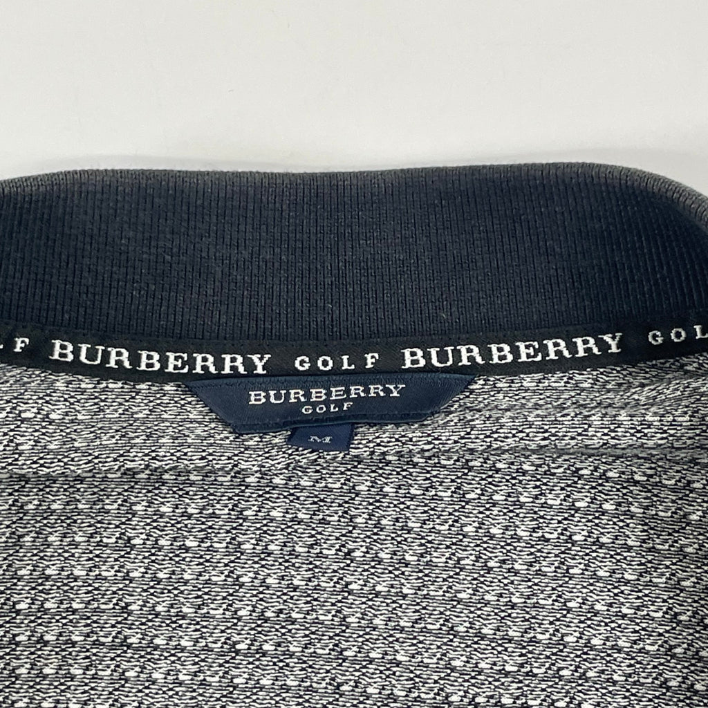 BURBERRY GOLF / ハウンドトゥース柄ポロシャツ SIZE:M